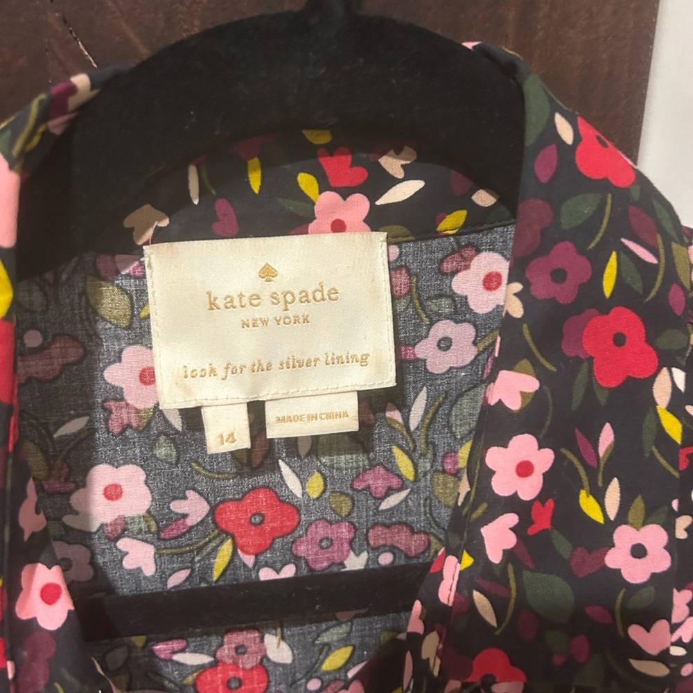 Kate Spade multi floral dress with pockets cotton - Picture 2 of 5